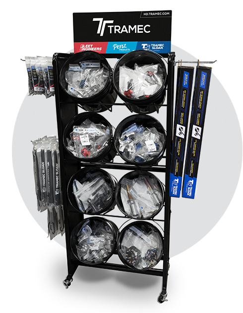 Bucket Rack Carousel Tramec's Bucket Display Rack